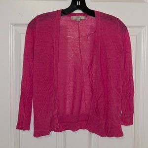 LOFT - Very Cute Barbie Pick Cardigan Adorable